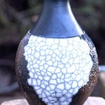 raku crackle effect